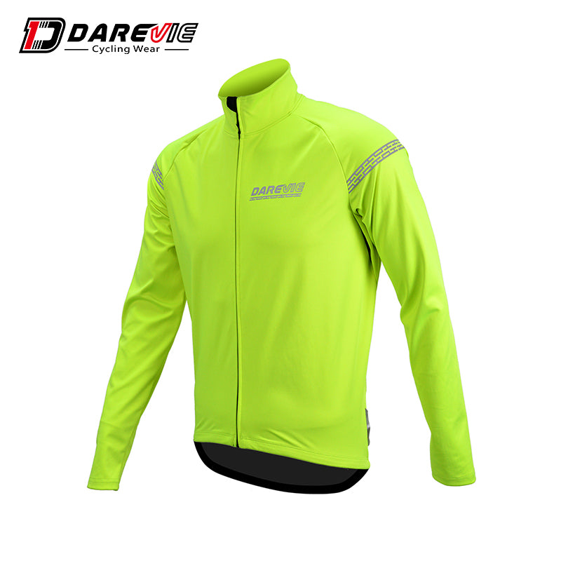 Darevie® Casaca Térmica Chaqueta Pro Fit de Ciclismo 5-15°C | VERDE | XS-S-M-XL