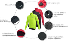 Cargar imagen en el visor de la galería, Darevie® Casaca Térmica Chaqueta Pro Fit de Ciclismo 5-15°C | VERDE | XS-S-M-XL
