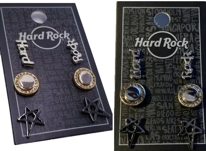 Hard Rock Cafe® 3 pack Set de Aretes Rockeros