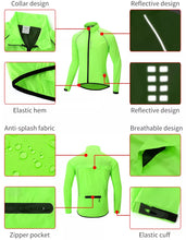 Cargar imagen en el visor de la galería, Wosawe® Casaca Cortaviento Reflectante Ciclismo | M-L-XL
