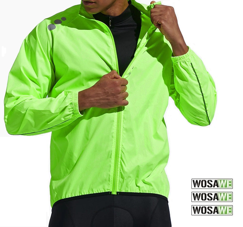 SUPER PRECIO! 🔥 Wosawe® Casaca Cortaviento Ciclismo Running | M