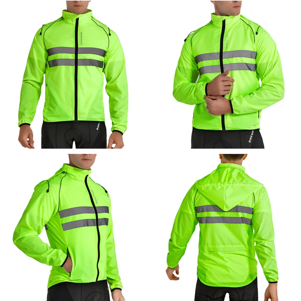 Cortavientos Chaqueta De Ciclismo Impermeable Wosawe Unisex - imperio bikers