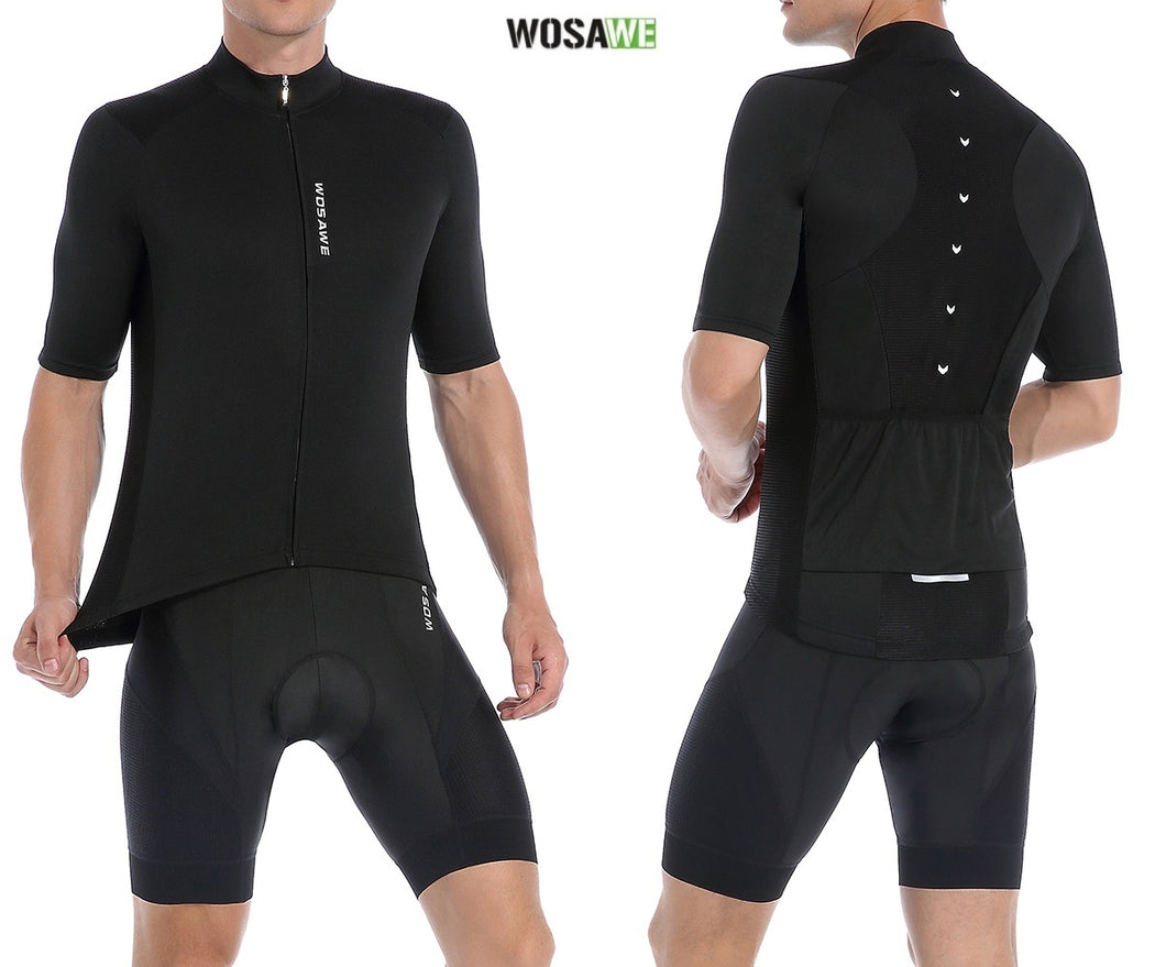 Wosawe® Camiseta Jersey PRO FIT con Spandex Maillot Ciclismo | M-L-XL-XXL