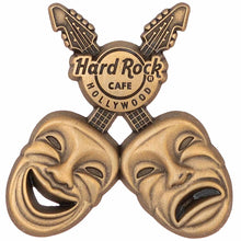 Cargar imagen en el visor de la galería, Hard Rock Cafe® Pin 3D Máscaras de Comedia y Tragedia Hollywood
