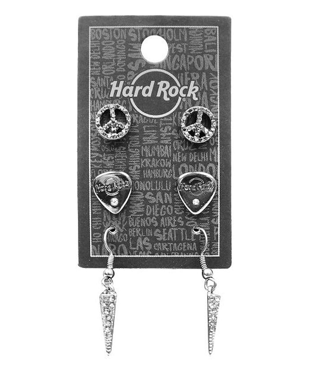 Hard Rock Cafe® Set De Aretes Peace Guitar Pick