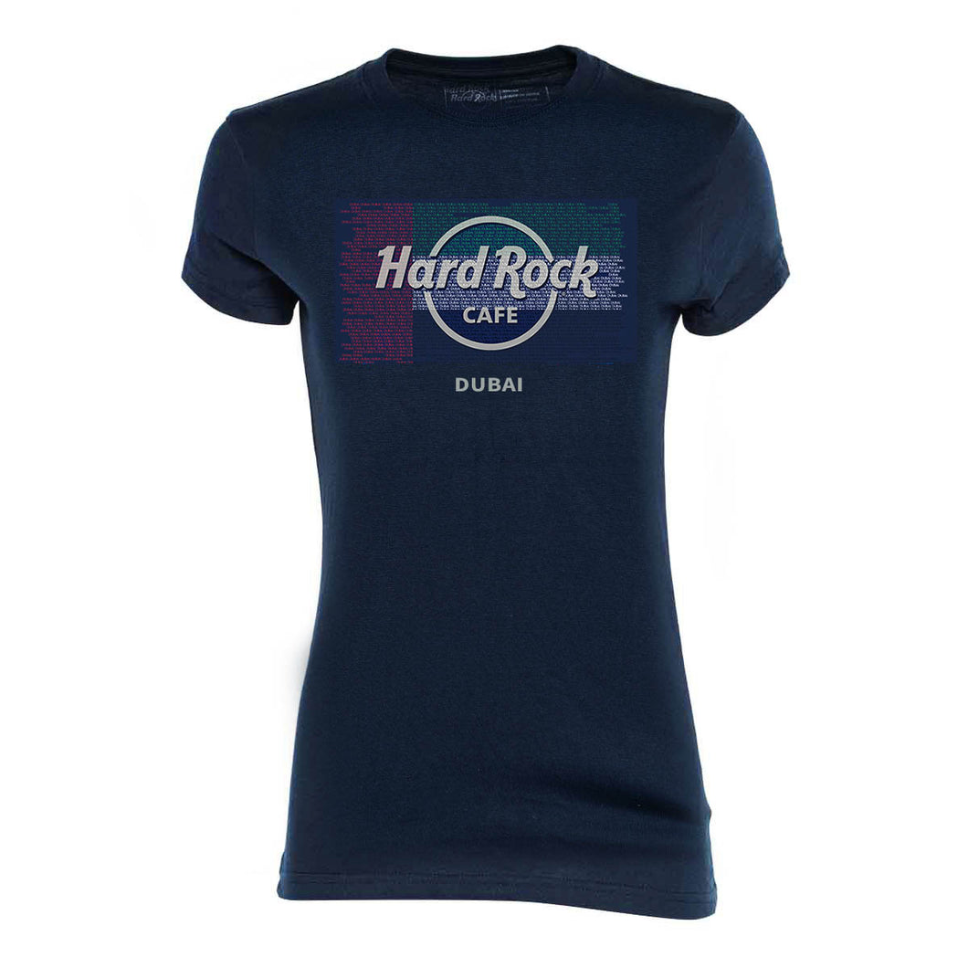 Hard Rock Cafe® Original Polo Mujer Modelo Flag DUBAI | Talla: S