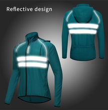 Cargar imagen en el visor de la galería, Wosawe® Casaca Cortaviento Ciclismo Reflectante Capucha | M-L-XL-XXL
