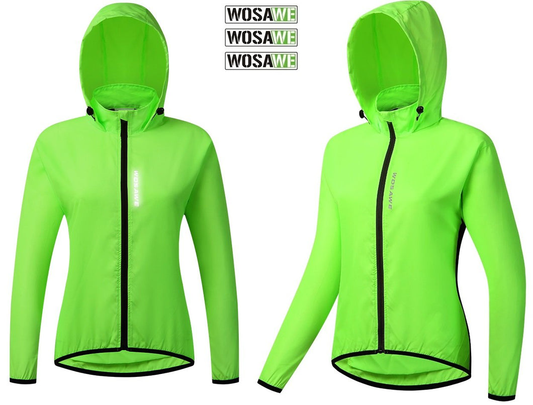 Wosawe® Casaca Cortaviento Mujer Ciclismo | S-M-L-XL