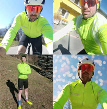 Cargar imagen en el visor de la galería, Darevie® Casaca Térmica Chaqueta Pro Fit de Ciclismo 5-15°C | VERDE | XS-S-M-XL
