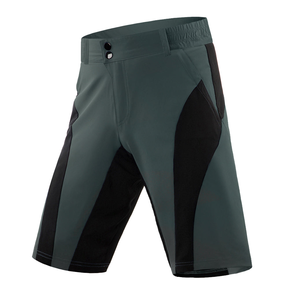 Wosawe® Short Ligero de Ciclismo MTB Montaña | Gris / Negro | M-L