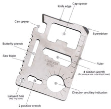 Cargar imagen en el visor de la galería, Herramienta Múltiple de Bolsillo 7cm x 4.5cm para Camping Senderismo Viajes
