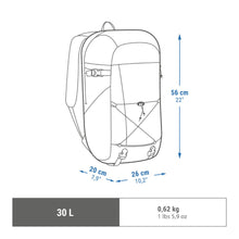 Cargar imagen en el visor de la galería, Quechua® Mochila 30 LITROS NH100 Montaña Equipaje De Mano | 3 colores
