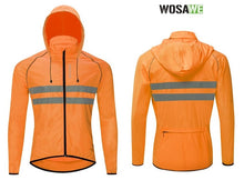 Cargar imagen en el visor de la galería, Wosawe® Casaca Cortaviento Ciclismo Reflectante Capucha | M-L-XL-XXL
