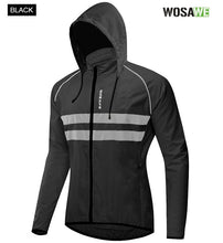 Cargar imagen en el visor de la galería, Wosawe® Casaca Cortaviento Ciclismo Reflectante Capucha | M-L-XL-XXL
