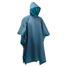 Cargar imagen en el visor de la galería, Forclaz® PONCHO Impermeable Importado Lluvia Montaña Trekking | S-M
