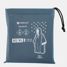 Cargar imagen en el visor de la galería, Forclaz® PONCHO Impermeable Importado Lluvia Montaña Trekking | S-M
