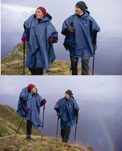 Cargar imagen en el visor de la galería, Forclaz® PONCHO Impermeable Importado Lluvia Montaña Trekking | S-M
