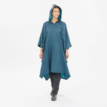 Cargar imagen en el visor de la galería, Forclaz® PONCHO Impermeable Importado Lluvia Montaña Trekking | S-M
