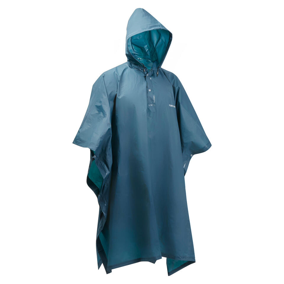 Forclaz® PONCHO Impermeable Importado Lluvia Montaña Trekking | S-M