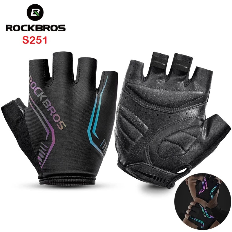 Rockbros® Guantes de Ciclismo SBR Reflectantes