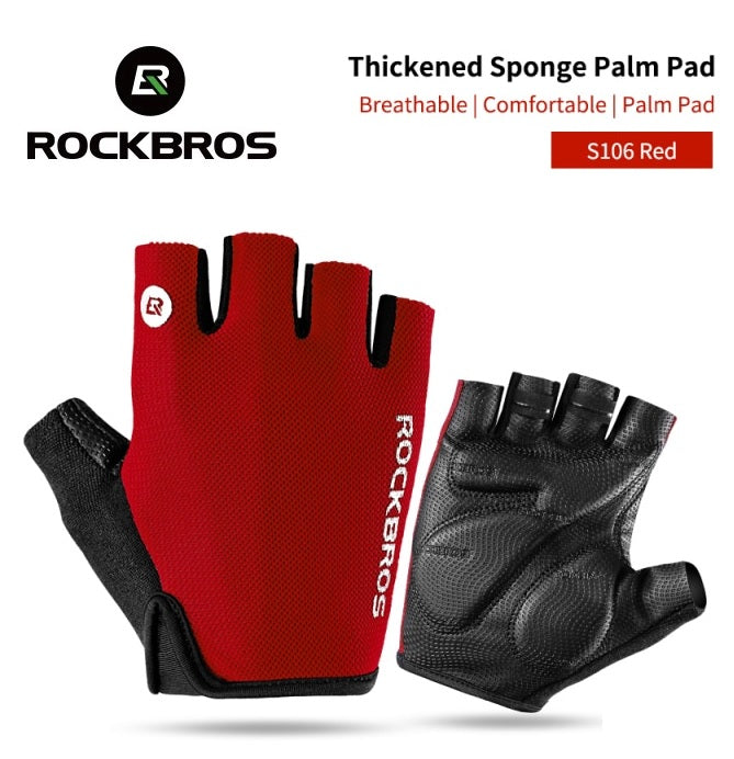 SALE! Rockbros® Guantes de Ciclismo | Rojo/Negro